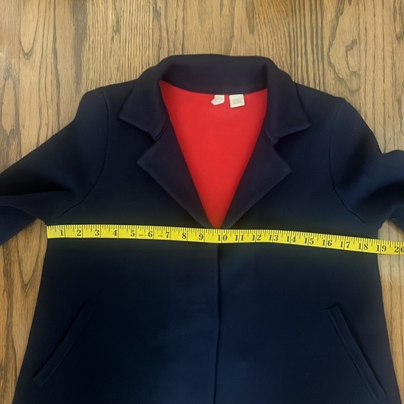 Anthro Moth Anthropologie Navy/Red Amoruso Cardigan Jacket Size S - Picture 5 of 9